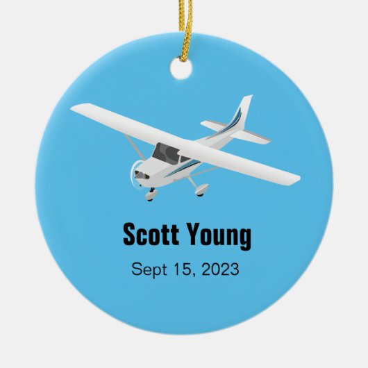 Ornement de pilote personnalisé (Devant)