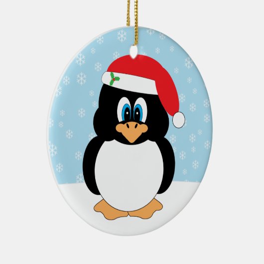 Ornement de pingouin de Joyeux Noël (Droite)