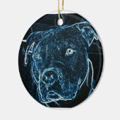 Ornement de pitbull (Gauche)