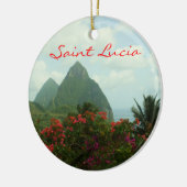 Ornement de pitons de Sainte-Lucie (Gauche)