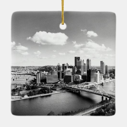Ornement de Pittsburgh Skyline (Dos)