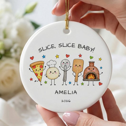 Ornement de pizza Slice Slice Baby