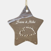 Ornement de plage de coeur de Shell (Droite)