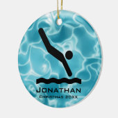 Ornement de plongée personnalisé (Gauche)