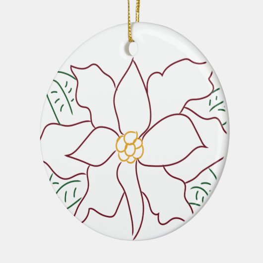 Ornement de pointe rouge minimal (Gauche)