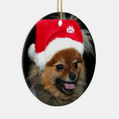 Ornement de Pomeranian de Noël (Droite)