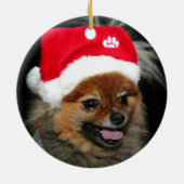 Ornement de Pomeranian de Noël (Dos)