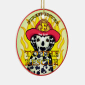 Ornement de pompier dalmate (Droite)