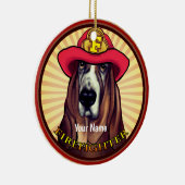 Ornement de pompier de chien de peau (Droite)
