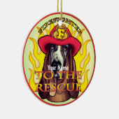 Ornement de pompier Hound Dog (Droite)