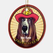ornement de pompier Hound Dog (Gauche)