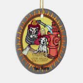 Ornement de pompiers chien pompiers (Droite)
