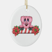 Ornement de porc de Noël (Droite)