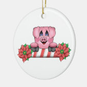Ornement de porc de Noël (Gauche)