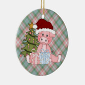 Ornement de porc de Noël (Droite)