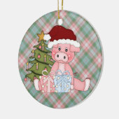Ornement de porc de Noël (Gauche)