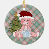 Ornement de porc de Noël (Dos)