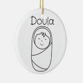 Ornement de porcelaine de Doula (Droite)