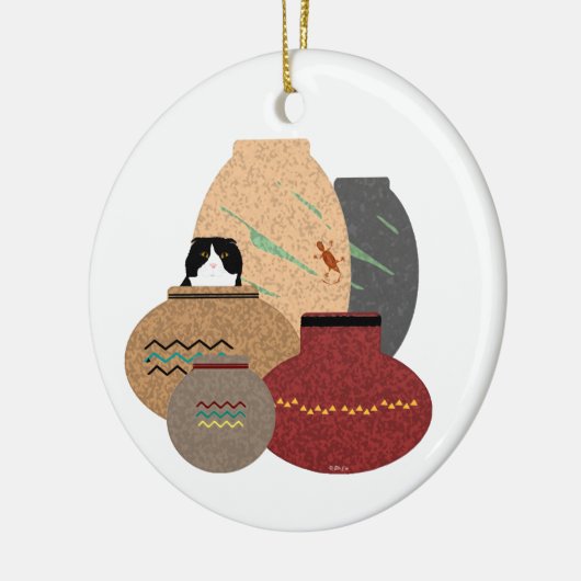 Ornement de pots d'argile (Gauche)