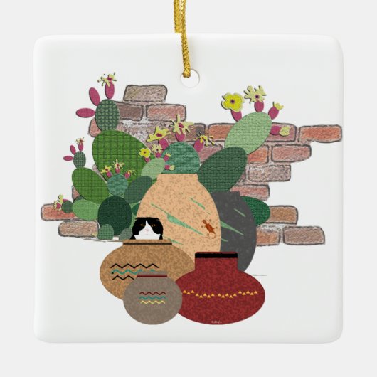 Ornement de pots d'argile (Devant)