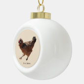 Ornement de poulet polonais (Droite)
