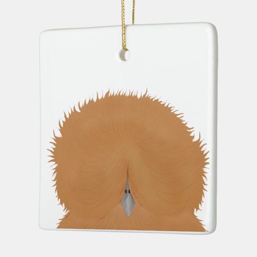 Ornement de poulet Silkie (Gauche)