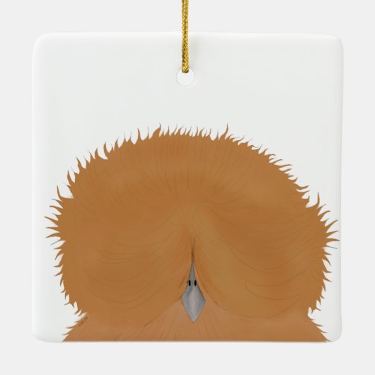 Ornement de poulet Silkie (Dos)
