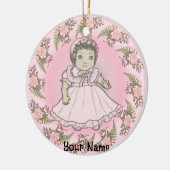 Ornement de poupée bébé petite fille (Gauche)
