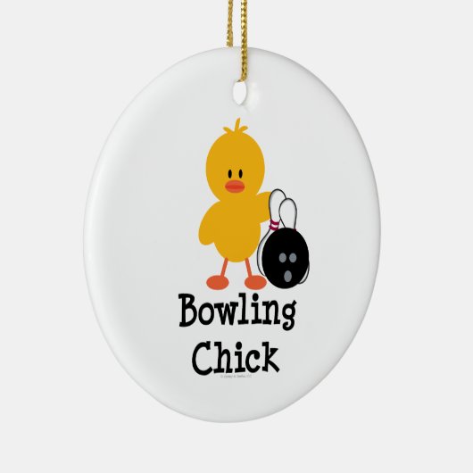 Ornement de poussin de bowling (Droite)