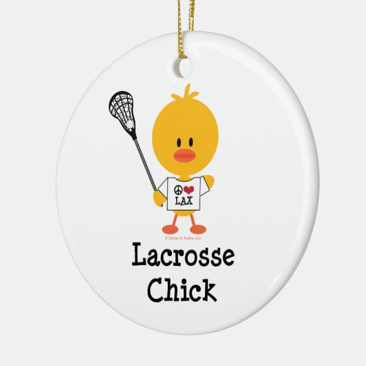 Ornement de poussin de lacrosse (Gauche)