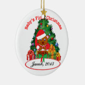 Ornement de premier Noël "du bébé PERSONNALISÉ" (Droite)