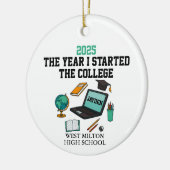 Ornement de première année de lycée 2025, première (Gauche)