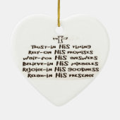 Ornement de prière de confiance (Dos)