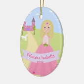 Ornement de princesse à deux côtés personnalisé (Gauche)