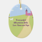 Ornement de princesse à deux côtés personnalisé (Dos)