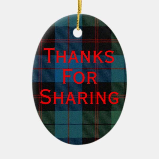 Ornement de programme de tartan (Devant)