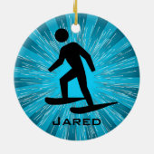 Ornement de raquettes personnalisées (Dos)