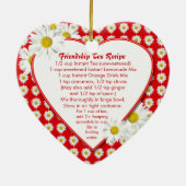 Ornement de recette de thé d'amitié (Dos)