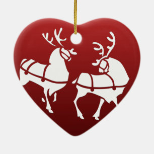 Ornement de rennes de Noël Personnaliser la décora