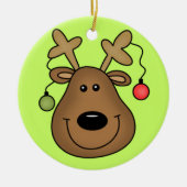 Ornement de rennes personnalisable (Devant)