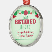 Ornement de retraite personnalisé (Gauche)