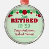 Ornement de retraite personnalisé (Devant)