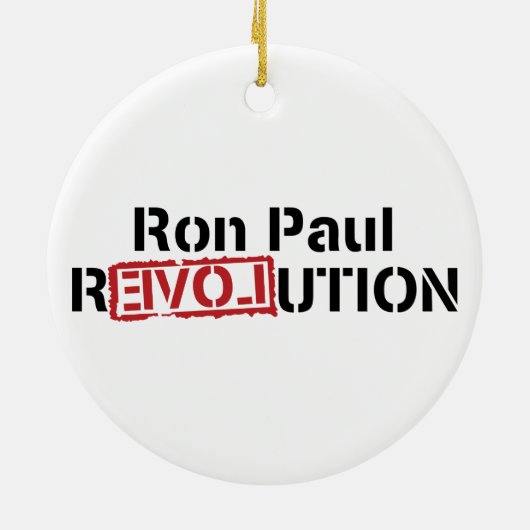 Ornement de révolution de Ron Paul (Dos)