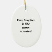 Ornement de rire de tournesol (Dos)