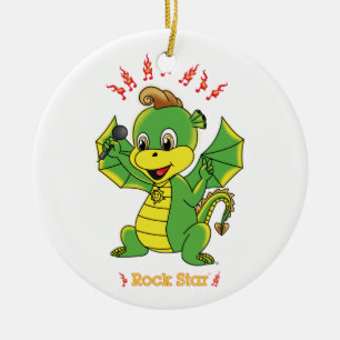 Ornement de Rockstar™ de dragon