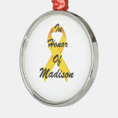 Ornement de ruban de Cancer d'enfance (Gauche)