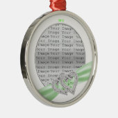 Ornement de ruban de chaux Coeurs Personnalisés (Droite)