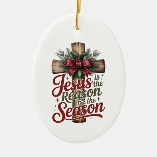 Ornement de saison de la raison de Jésus (Devant)