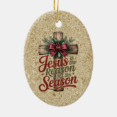 Ornement de saison de la raison de Jésus (Dos)