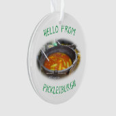 Ornement de salutations de Picklesburgh (devant)